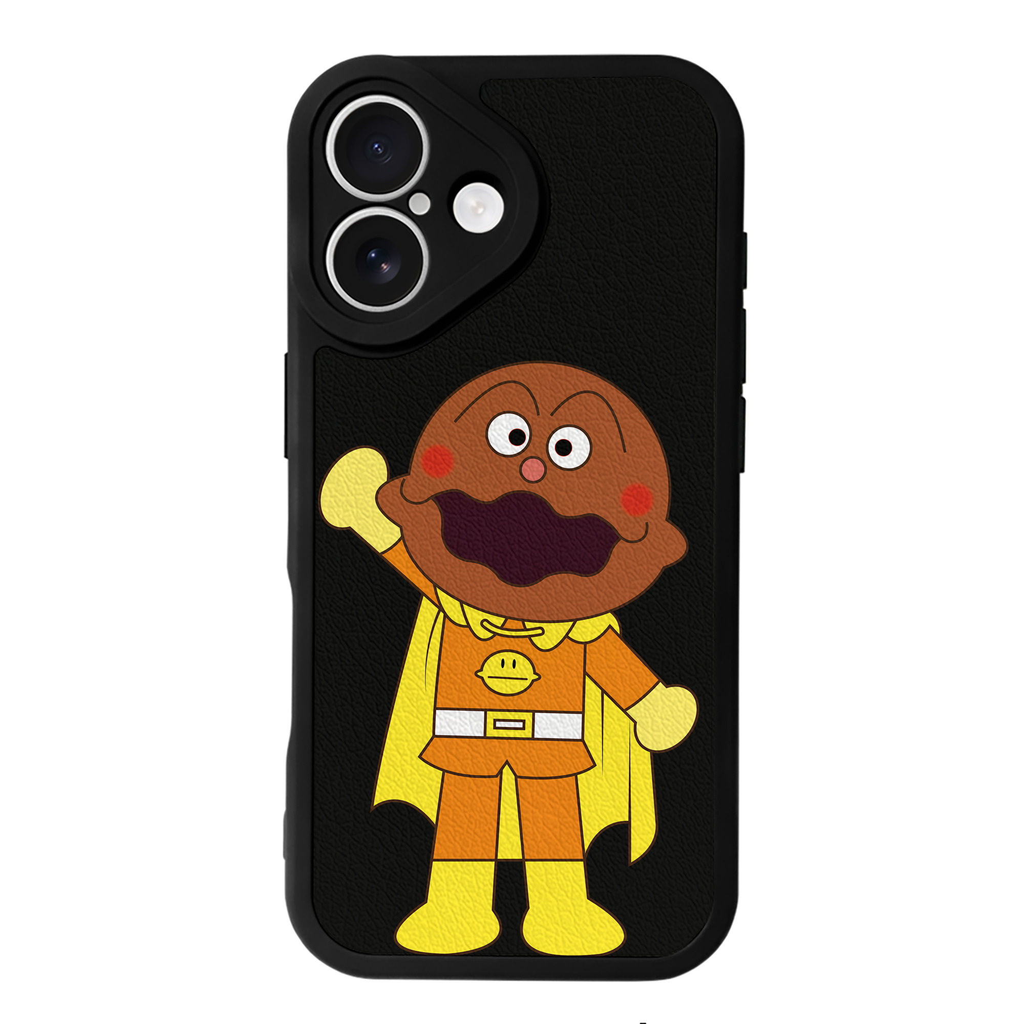 （画像用） アンパンマン Anpanman 【iPhone 16シリーズ対応】シリコンスマホケース（レザー調） 材質：シリコン
